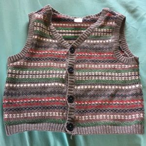 Christmas like button up vest